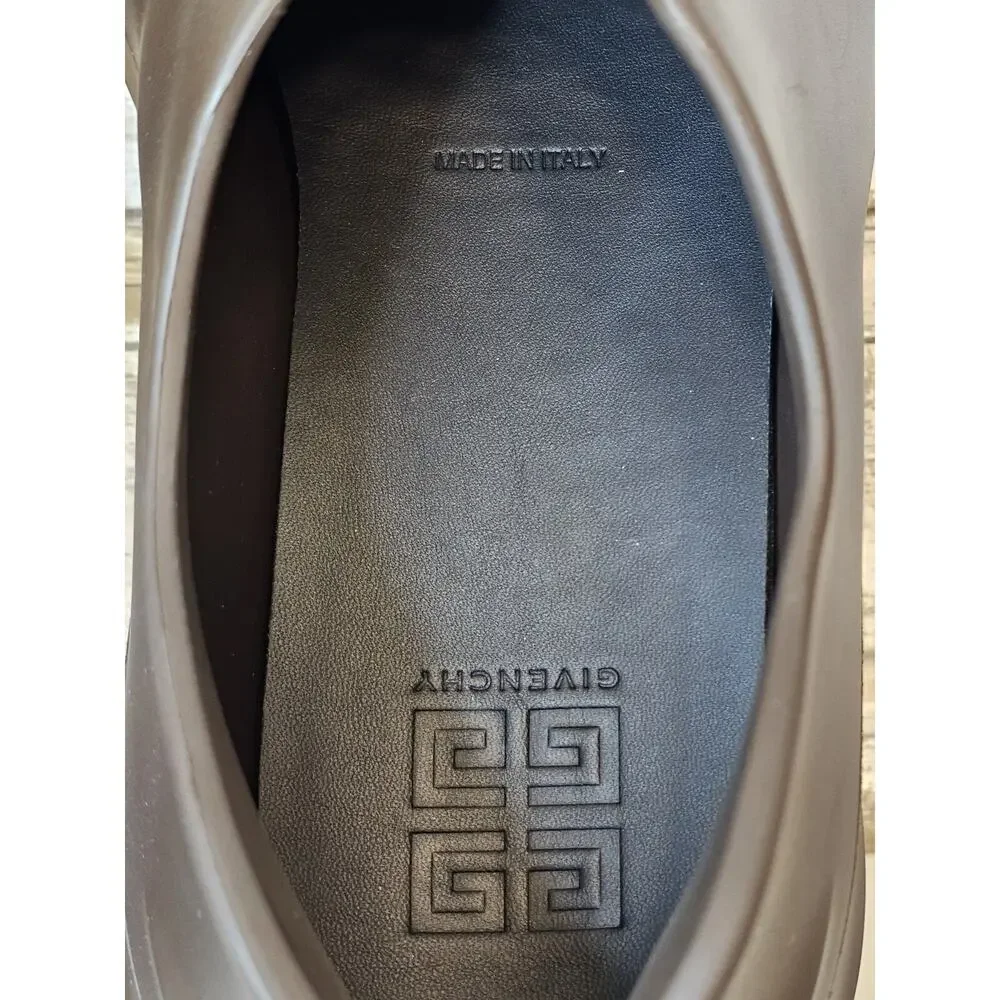 Authentic GIVENCHY Show Low Shoes - Dark Brown - Rubber - Size US 12 / EU 45